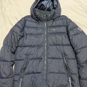 Tommy Hilfiger Men's Dark Blue Puffer Coat